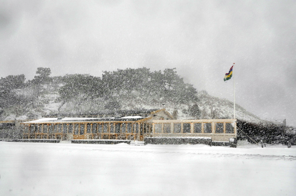 De forse sneeuwval zojuist op Terschelling De forse sneeuwval zojuist op Terschelling