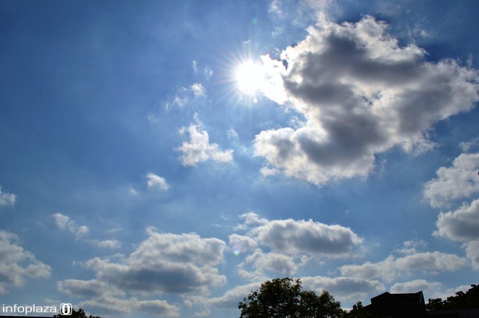 De zon laat de wolken verdwijnen De zon laat de wolken verdwijnen